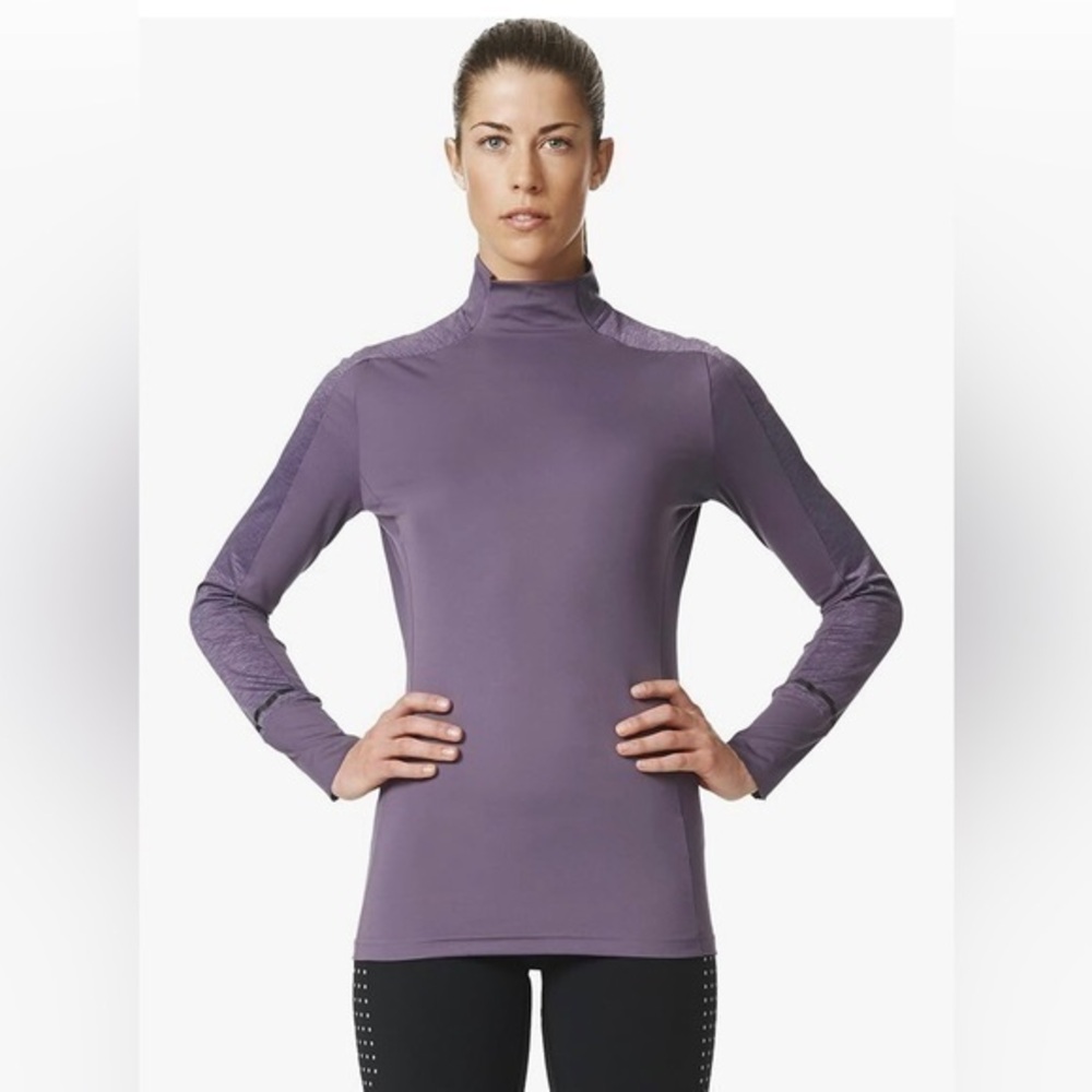 adidas Purple Gray Women's Shirt Xperior Active Langarmshirt Top size Small